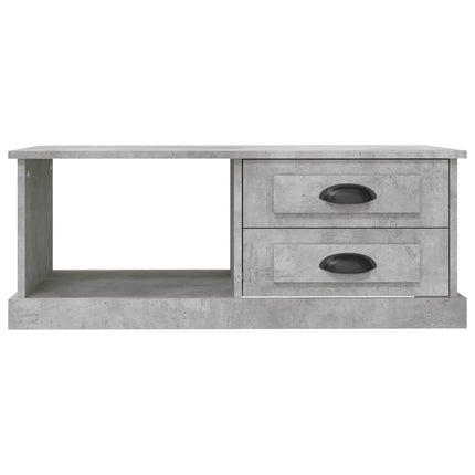 Soffbord betonggrå 90x50x35 cm konstruerat trä