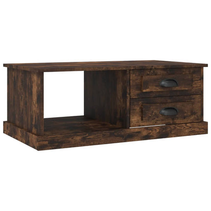 Soffbord rökfärgad ek 90x50x35 cm konstruerat trä