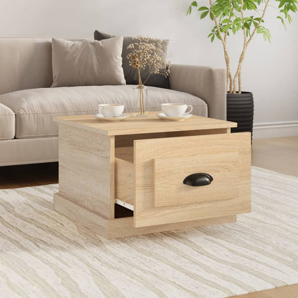 Soffbord sonoma-ek 50x50x35 cm konstruerat trä
