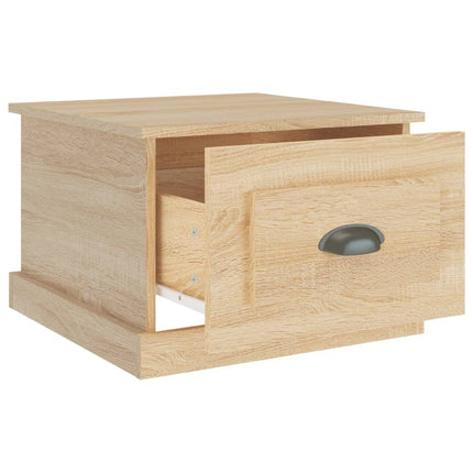 Soffbord sonoma-ek 50x50x35 cm konstruerat trä