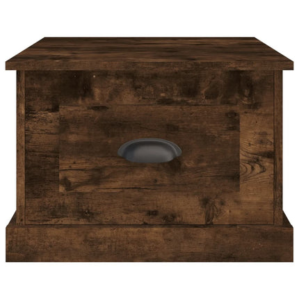 Soffbord rökfärgad ek 50x50x35 cm konstruerat trä