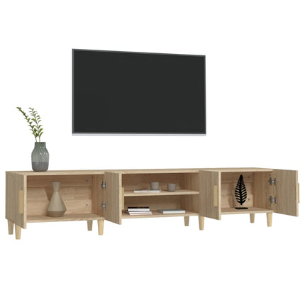 TV-skåp Sonoma ek 180x31,5x40 cm konstruerat trä
