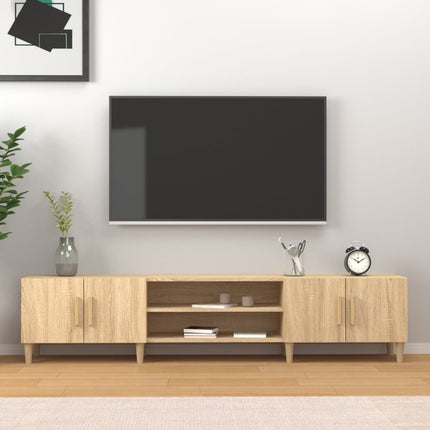 TV-skåp Sonoma ek 180x31,5x40 cm konstruerat trä