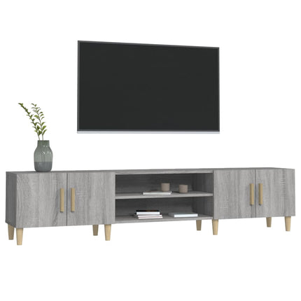 TV-skåp grå sonoma 180x31,5x40 cm konstruerat trä