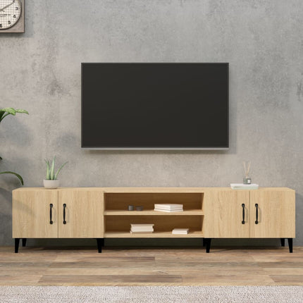 TV-skåp Sonoma ek 180x31,5x40 cm konstruerat trä