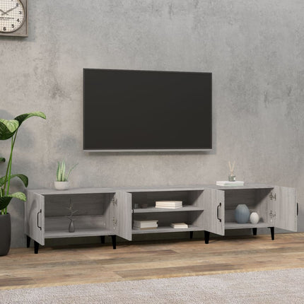 TV-skåp grå sonoma 180x31,5x40 cm konstruerat trä