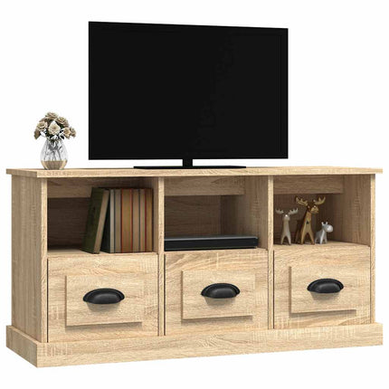 Tv-bänk sonoma-ek 100x35x50 cm konstruerat trä