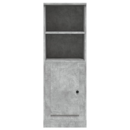 Skåp betonggrå 36x35,5x103,5 cm konstruerat trä