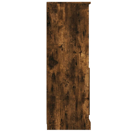 Skåp rökfärgad ek 36x35,5x103,5 cm konstruerat trä