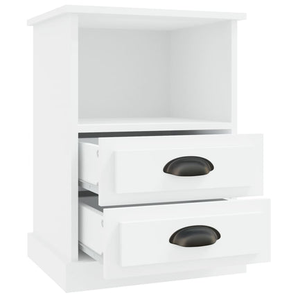 Sängbord vit 43x36x60 cm