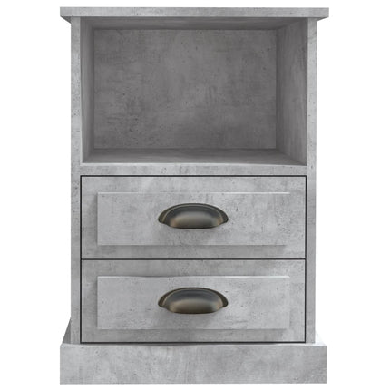 Sängbord betonggrå 43x36x60 cm