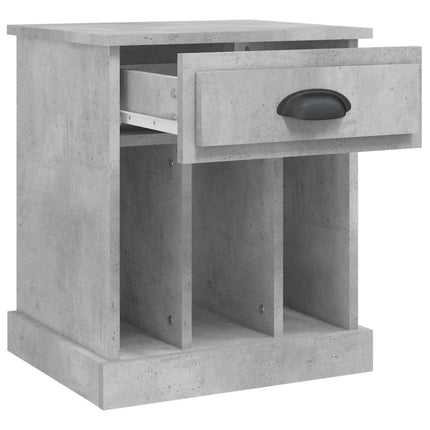 Sängbord betonggrå 43x36x50 cm