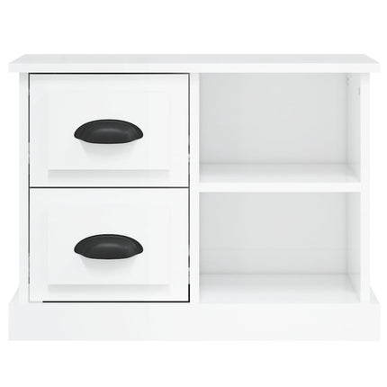 Sängbord vit högglans 60x35,5x45 cm