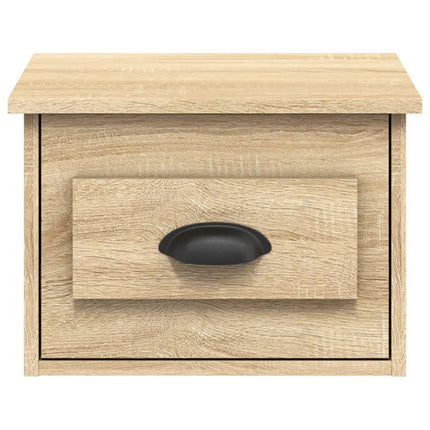 Väggmonterade sängbord sonoma-ek 41,5x36x28 cm