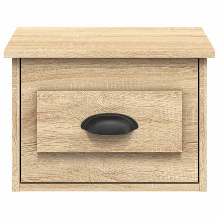 Väggmonterade sängbord 2 st sonoma-ek 41,5x36x28 cm