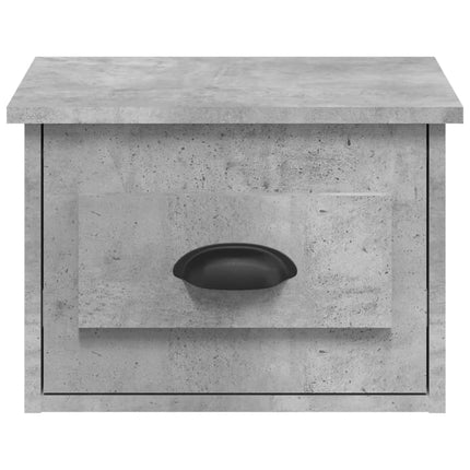 Väggmonterade sängbord 2 st betonggrå 41,5x36x28 cm