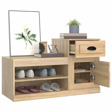 Skohylla sonoma-ek 100x42x60 cm konstruerat trä