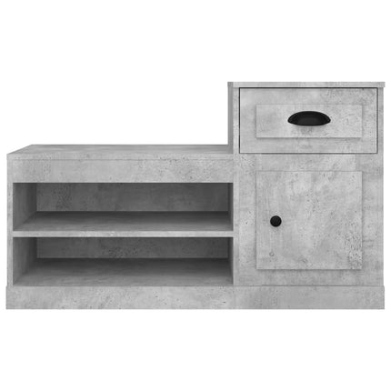 Skoskåp betonggrå 100x42x60 cm konstruerat trä