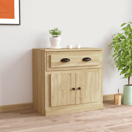 Skänk sonoma-ek 70x35,5x67,5 cm konstruerat trä