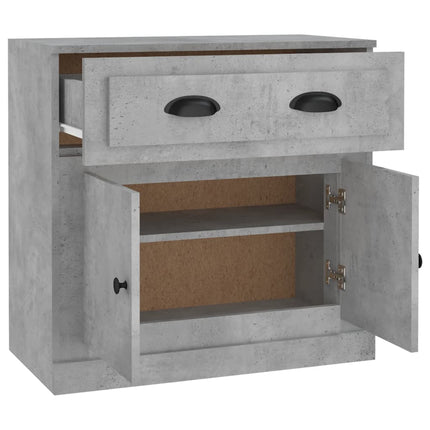 Skåp betonggrå 70x35,5x67,5 cm konstruerat trä