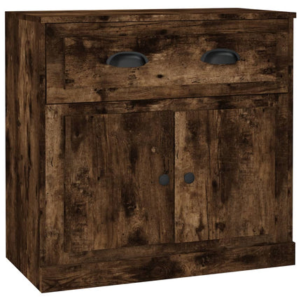 Skänk rökfärgad ek 70x35,5x67,5 cm konstruerat trä