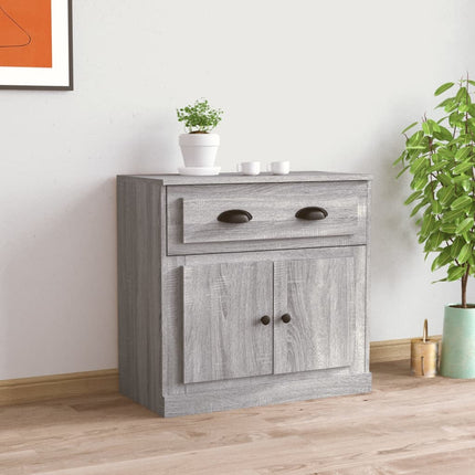 Skänk grå sonoma 70x35,5x67,5 cm konstruerat trä
