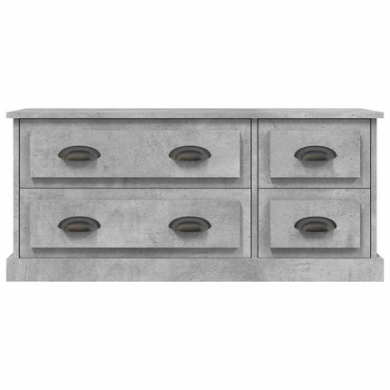 Tv-bänk betonggrå 100x35,5x45 cm konstruerat trä