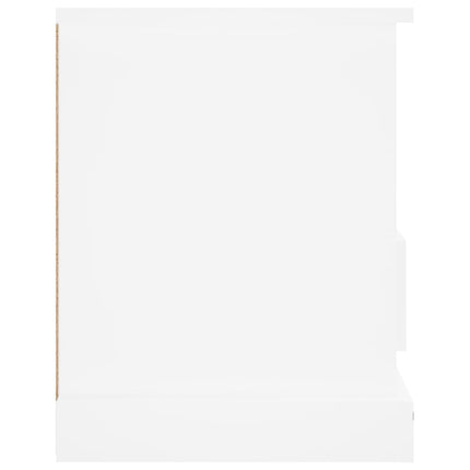 Tv-bänk vit 93x35,5x45 cm konstruerat trä