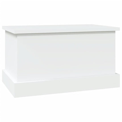 Förvaringslåda vit 50x30x28 cm konstruerat trä