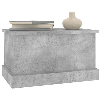 Förvaringslåda betonggrå 50x30x28 cm konstruerat trä
