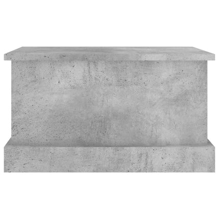 Förvaringslåda betonggrå 50x30x28 cm konstruerat trä