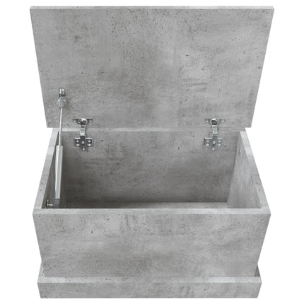 Förvaringslåda betonggrå 50x30x28 cm konstruerat trä