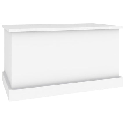 Förvaringslåda vit 70x40x38 cm konstruerat trä