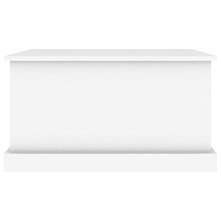 Förvaringslåda vit 70x40x38 cm konstruerat trä