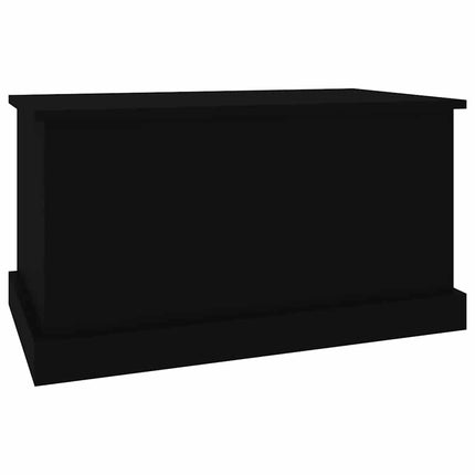 Förvaringslåda svart 70x40x38 cm konstruerat trä