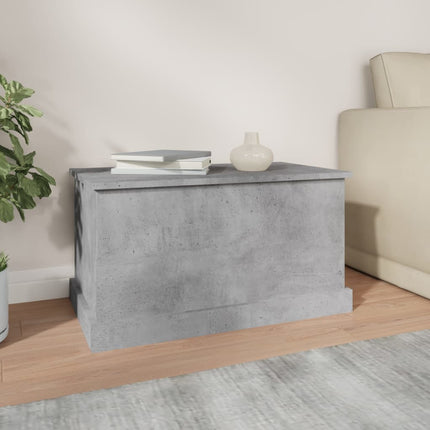Förvaringslåda betonggrå 70x40x38 cm konstruerat trä