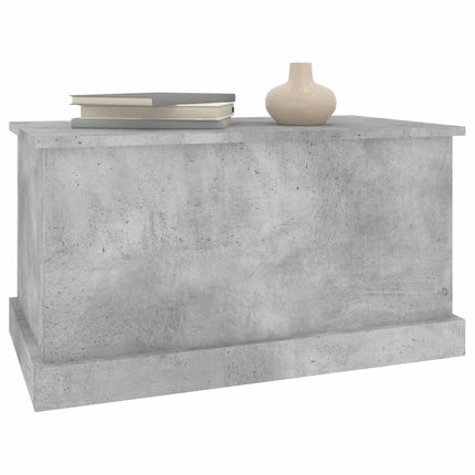 Förvaringslåda betonggrå 70x40x38 cm konstruerat trä