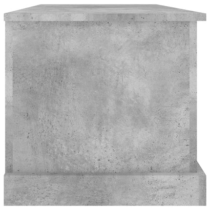 Förvaringslåda betonggrå 70x40x38 cm konstruerat trä