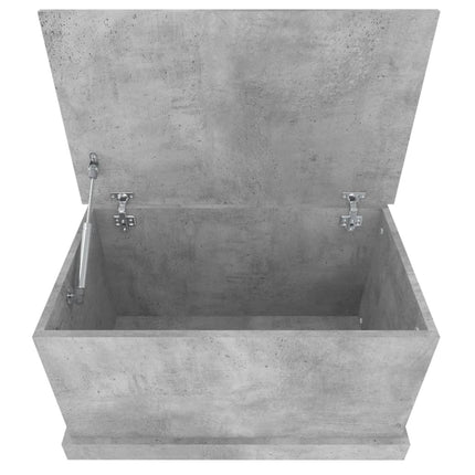 Förvaringslåda betonggrå 70x40x38 cm konstruerat trä