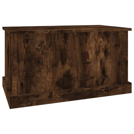 Förvaringslåda rökfärgad ek 70x40x38 cm konstruerat trä