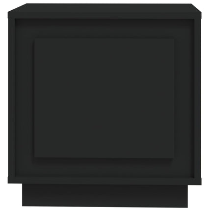 Sängbord 2 st svart 44x35x45 cm konstruerat trä
