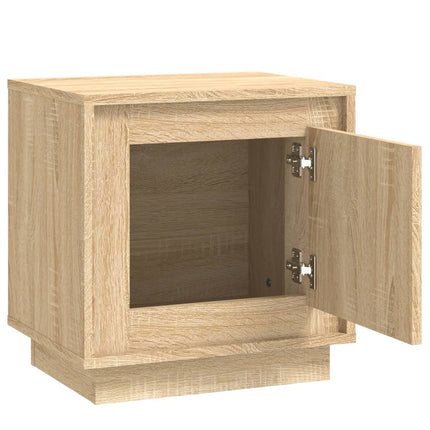 Sängbord 2 st sonoma-ek 44x35x45 cm konstruerat trä