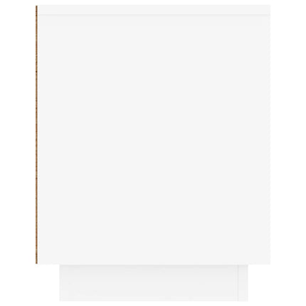 Tv-bänk vit 80x35x45 cm konstruerat trä