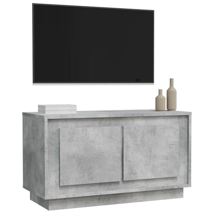 TV-bänk betonggrå 80x35x45 cm konstruerat trä