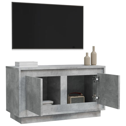 TV-bänk betonggrå 80x35x45 cm konstruerat trä