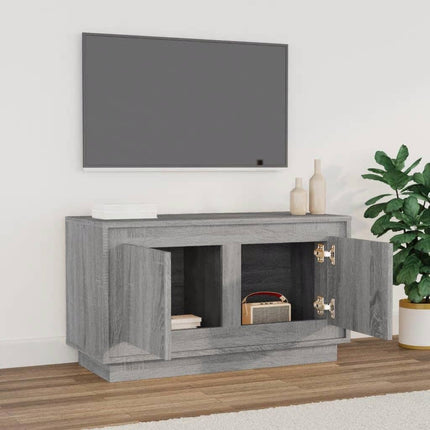 Tv-bänk grå sonoma 80x35x45 cm konstruerat trä