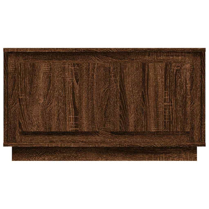 Tv-bänk brun ek 80x35x45 cm konstruerat trä