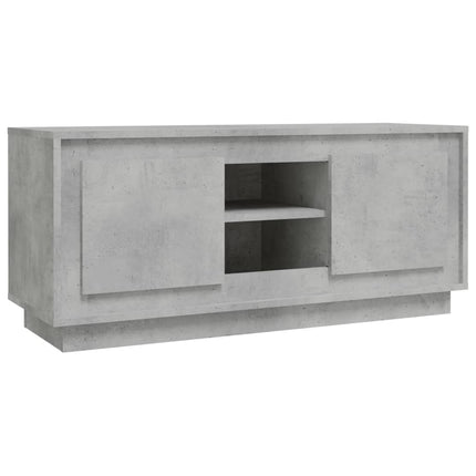 Tv-bänk betonggrå 102x35x45 cm konstruerat trä