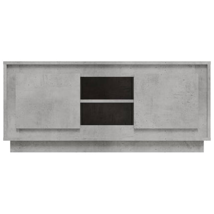 Tv-bänk betonggrå 102x35x45 cm konstruerat trä
