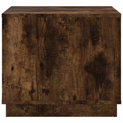 Soffbord rökfärgad ek 51x50x44 cm konstruerat trä